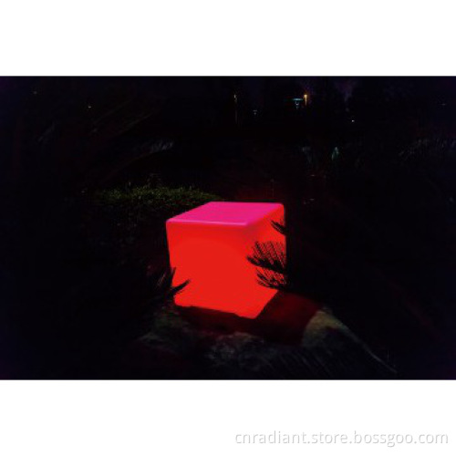 outdoor garden lights with rgb colour changing,cube shape